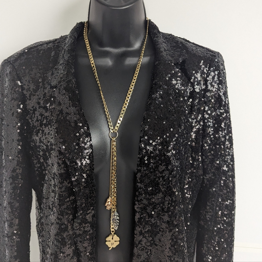 Free With Any Purchase Express Gold tone Statement Necklace